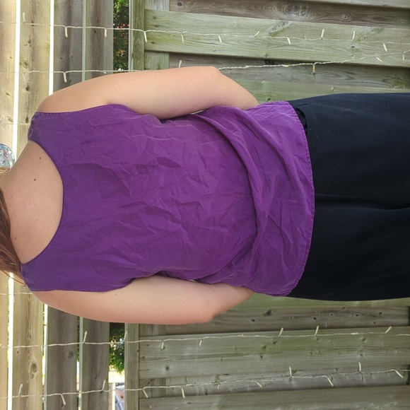 Purple Silk Tank Top - Picture 2 of 3